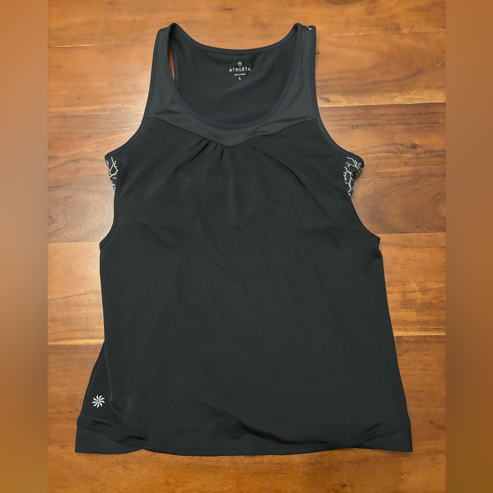 Athleta Cut Out Mesh Tank Top